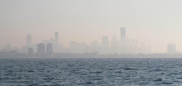 foggy city
